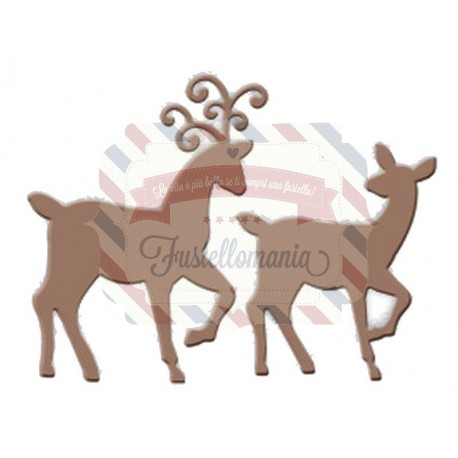 Fustella metallica Deer Pair